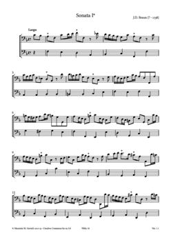 J.-D. Braun, 6 Sonates Op. 6 - Score sample